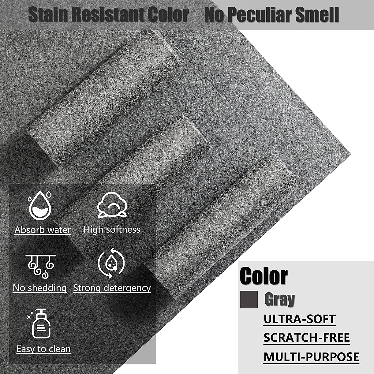 Carefully selected magic cloth rags that absorb water, do not shed lint and have no water marks, household department store traceless glass cloth scouring pads