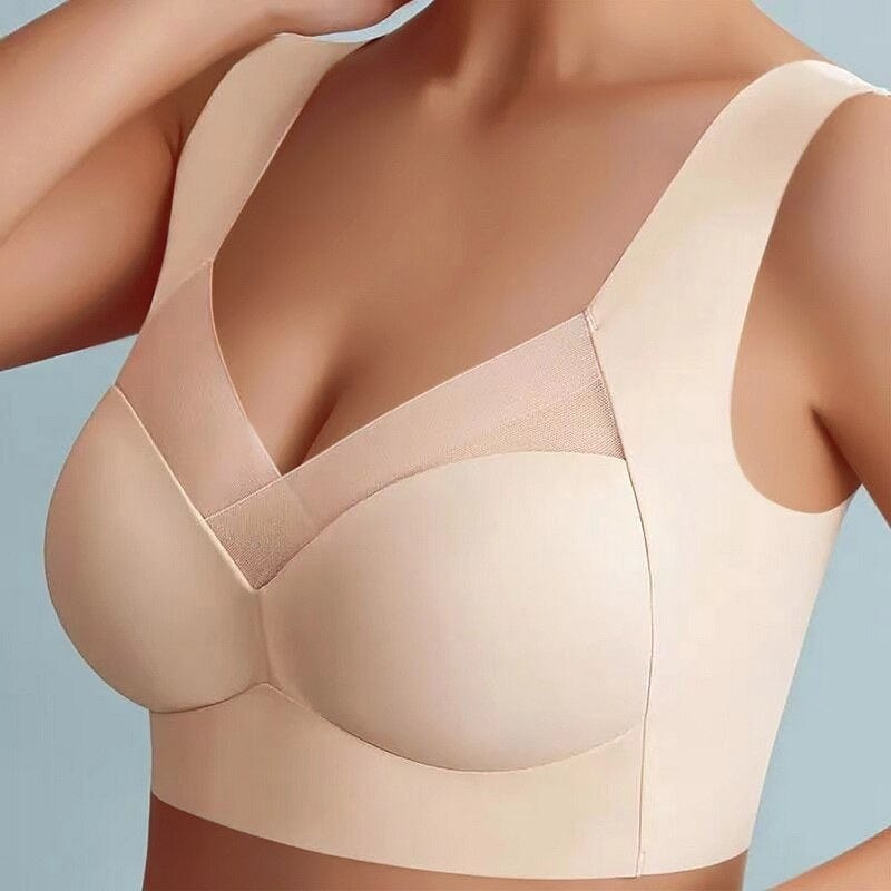 Breathable beautiful back fixed cup large size seamless underwear ice silk wrap chest no wire bra bra tube top vest underwear for women
